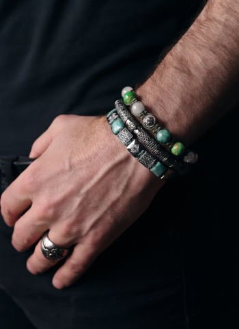 Mixed color Shambhala bracelet