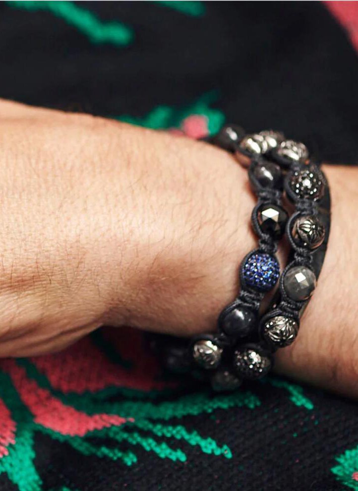 Dark shamphala bracelet